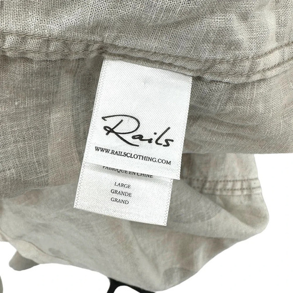 Rails Everett Button Down Shirt Desert Camo Print Size Large - Picture 9 of 12